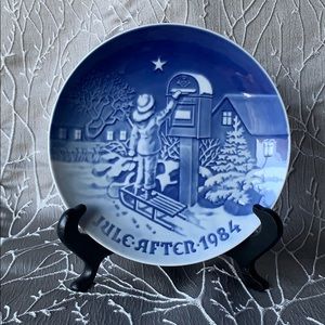 Vintage China Plate “The Christmas Letter”